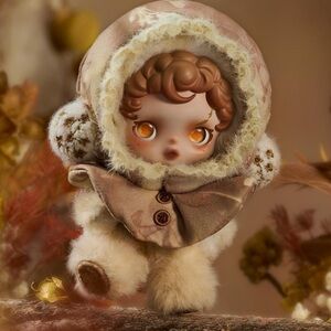 Skull Panda~ L'impressionnisme~AMBER Plush Keychain